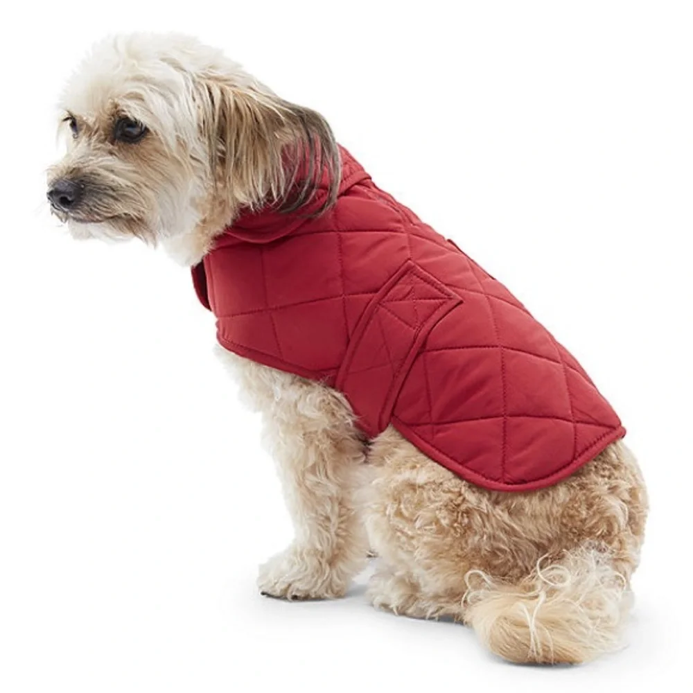 Red St. Johns Bark Dog Pet sweater coat nwt